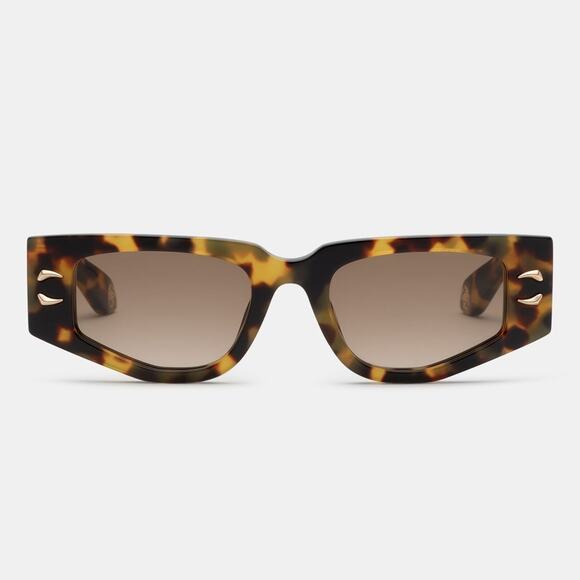 New! Roberto Cavalli SRC057M 0777 Chic Havana Sunglasses, Authentic